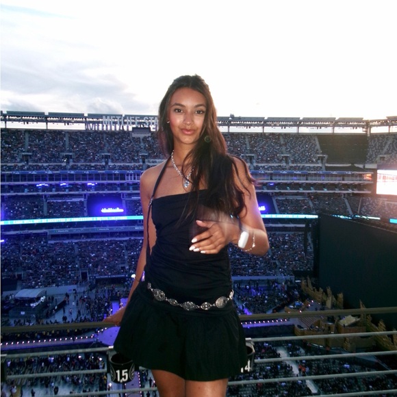 Princess Polly Mini Black Fit and Flare Dress (without belt) - Picture 2 of 2